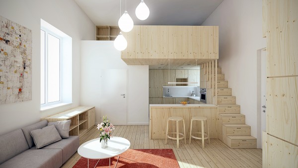 5个超小空间的微型公寓设